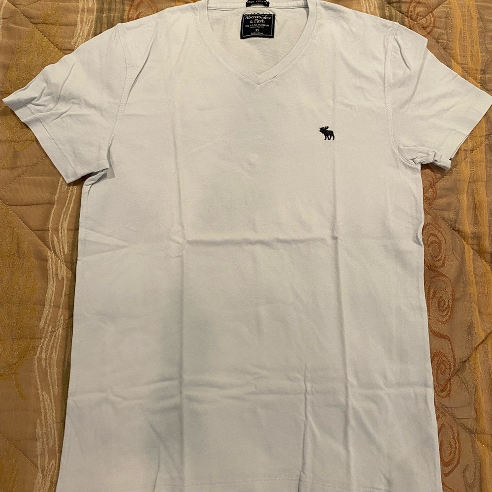 Abercrombie Light Blue Short Sleeve Tee Mens XS